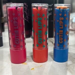 Lip Balm Trio - Pink, Orange, Blue